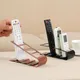 4 Slots Remote Control Storage Holder Tv/dvd/vcr Organiser Case Practical Desktop Bracket Home