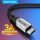 Vention 3A Reversible Micro USB Cable Nylon Fast Charging for Samsung Xiaomi HTC LG USB Charger Data