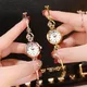 2024 Fashion Women Heart Bracelet Watch Rose Gold Quartz Watch Wristwatch Women Dress Casual