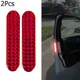 2Pcs Sign Night Lamp Decal Alarm Warning Tape Door Sticker Safety Mark Car Reflective Strips