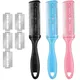 Razor Comb With 5 Pcs Extra Razors Hair Cutter Comb Dual Side Cutting Scissors Hair Thinning Comb