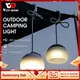 Portable Camping Light USB Rechargeable Hook Camping Lantern Adjustable Outdoor Waterproof Tent