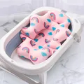 Baby Bath Seat Support Mat Foldable Baby Bath Tub Pad Chair Newborn Bathtub Pillow Infant Anti-Slip