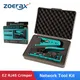 ZoeRax RJ45 Pass Through Crimp Tool Kit Ethernet Crimper Cat5 Cat5e Cat6 Cat6A Cat7 Crimping Tool