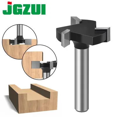 CNC Spoilboard Surfacing Router Bits, 1/4 inch 6mm Shank 1 inch Cutting Diameter, Slab Flattening Router Bit Planing Bit Wood