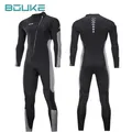 3MM Men's Long Wetsuit Neoprene Material Warm Fleece Lining Outdoor Swimming Kayaking Surfing