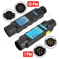 12V Trailer Tester 7 13 Pin Adapter Diagnostic Tools Wiring Check Light Test Plug Socket Car Truck