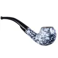 Resin Marbling Tobacco Pipe Tobacco Pipe Bent Pipe Filter Pipe Washable Tobacco Smoking Pipe Handle