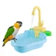 Parrot Perch Shower Pet Bird Bath Cage Basin Parrot Bath Basin Parrot Shower Bowl Birds Accessories