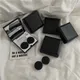 Black Elegant Lens Container Women Ins DIY Contacts Lens Case Men Color Contact Lenses Storage Box