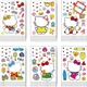 6/12Sheets Cute Hello Kitty Anime Puzzle Stickers DIY Make-a-Face Assemble Funny Cartoon Decal