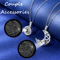 Romantic 100 Language I Love You Sun Moon Couple Pendant Necklace Fashion Men Women Party