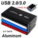 USB 3.0/2.0 2.5 Inch Hard Drive Disk Enclosure HDD External Box Case Aluminum Caddy 2.5" Sata HDD