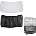 Universal Bird Cage Seed Catcher Guard Net Cover Parrot Nylon Mesh Net Cover Airy Cage Net Stretchy