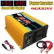 4000W Pure Sine Wave Car Power Inverter DC 12V to AC 220V 110V Voltage Transformer Dual USB Power
