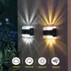 LED Solar Wall Lamp Sunlight Outdoor Up and Down Luminous Lighting Waterproof Energy-saving Street
