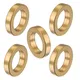 10pcs/Lot Hole 8MM Stainless Steel Gold Color Large Hole Spacer Beads Charms for Jewelry Making