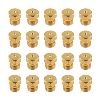 20Pcs LP Gas Conversion Kit M6×0.75mm Brass Jet Nozzle for Propane LPG Natural Gas Pipe Water