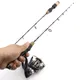 Promotion! 60cm 2 Tips Rod Reel Combos Winter Ice Fishing Rod Fishing Reel set Rod Pole Tackle