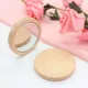 Pure Wooden Cosmetic Mirror Round Portable Mirror Makeup Mirror Student Portable Makeup Small