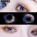 AMARA Eye Contact Lenses 2pcs/pair Color Purple Contact Lens Eye Color Cosmetic Colored Contact Lens