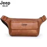 JEEPBULUO Men Waist Bag Pack Casual Functional Money Phone Belt Bag Male unisex Sling Bag for Belt