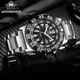 Addies Dive New Men Watch 316L Stainless Steel Strap Black Dial 50m Waterproof Watch Luminous Hand