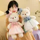 1Pcs 30cm Cute Bear Wear Dress Plush Toys Baby Kids Lovely Cartoon Stuffed Dolls Girl Birthday Gift