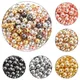 3 4 6 7 8 10 12mm 50-500pcs Gold color CCB Ball Beads Round Loose Bead For Jewelry Making