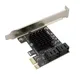 PCIe Sata to 2/4/6 Ports SATA 3 III 3.0 6 Gbps SSD Adapter PCI Express x1 Controller Board Expansion