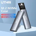 UTHAI M.6 Hard Disk Box 3.1 Dual Protocol NVME/NGFF SATA SSD Type-C 3.1 Disk Tool Free M.2 SSD Case