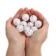 10Pcs 24mm Squeaker Plastic Rattle Bell Balls Baby Toys DIY Rattle Beads Noise Maker Baby Nursing