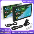 5 Inch IPS TYPE-C Secondary Screen IPS LCD Display for Mini ITX PC Case 800x480 CPU GPU RAM HDD USB