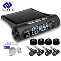 E-ACE Solar Power TPMS Car Tire Pressure Alarm Monitor System Auto Security Alarm Systems Tyre