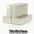 5/10//20/50Pcs 20x10x2 Neodymium Magnet 20mm x 10mm x 2 N35 NdFeB Block Super Powerful Strong