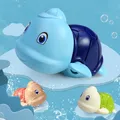 Bath Toys Baby Water Chain Clockwork Cute Cartoon Animal Turtles Baby Bathing and Bathing with Water