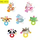 Infant Toys Handle Bell Baby Toys 0-12 Months Baby Cartoon Newborn Plush Rattle Bell Hand Toys Soft