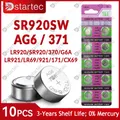 10PCS AG6 LR920 370 1.55V Button Batteries For Watch Toys Remote L921 LR69 SR920 370 371A 171