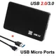 Plastic Black USB 3.0/2.0 SATA HDD Enclosure 2.5 inch 2.5" Serial Port Hard Drive Disk Case Mobile