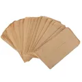 100pcs 6x10cm Multi-Purpose Kraft Paper Bags Tea Food Seed Coins Storage Mini Packages Envelopes