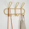 Rattan Wall Hooks Kids Garments Organizer Rack Clothes Hat Hanging Hook Rattan Hanger Kids Room