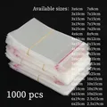 1000 pieces transparent OPP plastic bag gift jewelry bag biscuit candy bag glass paper bag commodity