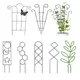 Plant Climbing Support Rack Multifunctional Metal Iron Flower Pots Vine Stand Holder for Home Garden