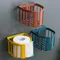 Bathroom Punch-Free Toilet Paper Shelf Kitchen Tissue Box Wall-Mounted Sticky Paper Storage Box