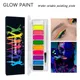 10 Colors Water Activated Eyeliner UV Light Neon Face Body Glow Paint Halloween Party Fancy Dress