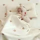 MILANCEL Ins Hot Newborn Baby Blanket Korean Bear Embroidery Kids Sleeping Blanket Cotton Bedding