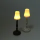 1PCS Dollhouse Miniature Floor Lamp LED Light Dollhouse Furniture Toy For Dollhouse Decals New Kids