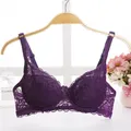 Big Thin cup Lace Summer Bra for Women Sexy Lingerie Underwire Cotton bra soft big size t shirt lady