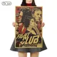 TIE LER Fight Club Kraft Paper Poster Movie Vintage Paper Poster Retro Art Wall Decoration Wall