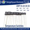 Black Square 1A 2A 3A 5A 250V Thermal Fuse Cutoff 84 102 115 125 130 135 145 150 C Degree LED Fuses